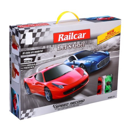 Auto traffic racing "Racing on Super Caras", 546 cm, with 2 cars, a remote control + manual generator, works from the network-15