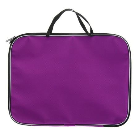 Folder with handles Textile A4, 350 x 270 x 20 mm, calligrata "office", nylon 600D, two -tone cantus, purple-1