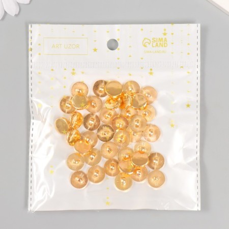 Buttons plastic on midnight "gold" 1.25 cm set 40 pcs-3