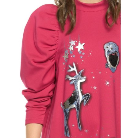Dress for girls, height 122 cm, cherry color-2