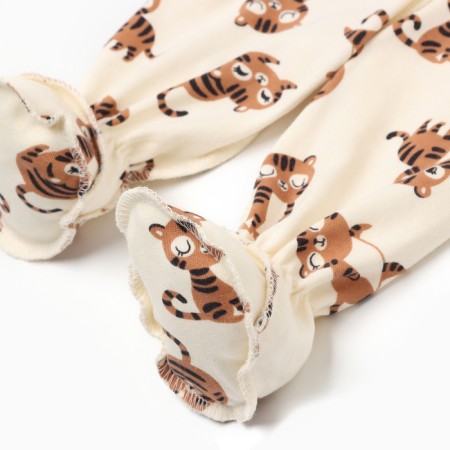 Set: blouse and slider of the crumb I am "tiger", height 62-68 cm, beige-4