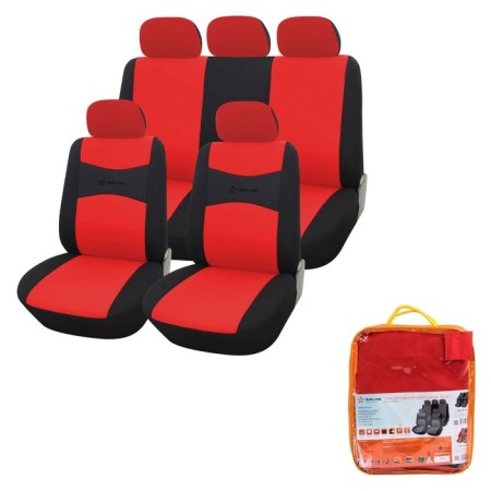 Universal RS-2K seats, for the entire salon, polyester, black/red