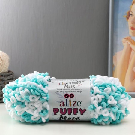 Yarn "Puffy More" 100 % micropoliester 11.5m/150g (6269)