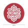 The tablecloth "New Year's style", round, Saten, d = 150 cm