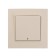 Tot Elegant switch, 10 a, 1 cl., With backlight, hidden, beige