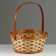Wicker basket, d21 x 10/24 cm, bamboo