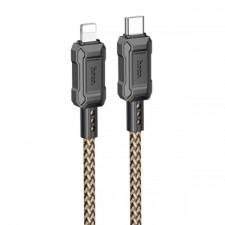 Hoco X94, Type -C cable - Lightning, 2.4 A, 1 m, fast charging, PVC, golden