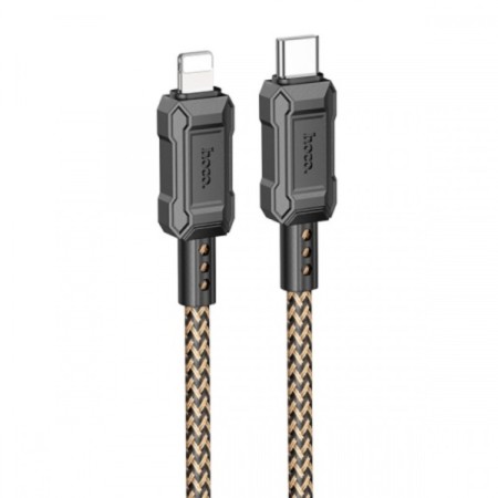 Hoco X94, Type -C cable - Lightning, 2.4 A, 1 m, fast charging, PVC, golden