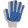 Garden gloves, x/b, knitting class 10, with PVC points, set of 5 pcs.