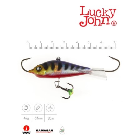 Balancir Lucky John Baltic 6 + tee, 6 cm, color 114 blister-1