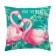 Decorative pillowcase "Ethel" Flamingo 40x40 cm, 100% p/e, velor