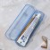 Case for toothbrushes and pasta, blue, 21 x 5.5 cm