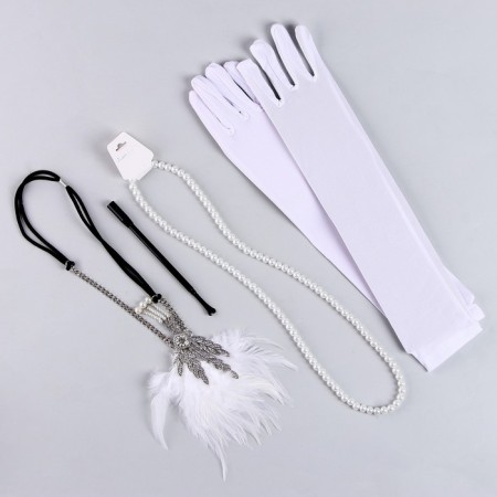 New Year's carnival set "Party", (bandage+beads+gloves+mouthpiece), for the New Year-8
