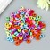 Beads for creativity plastic "Multi -colored numbers" set of 20 g 0.7x0.7 cm
