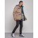 Winter male jacket, size 56, brown color