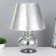 Astori table lamp E27 40W silver 31x31x50 cm Risalux