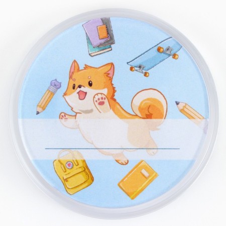 The icon is plastic, with the insert "red siba", D = 5 cm-1