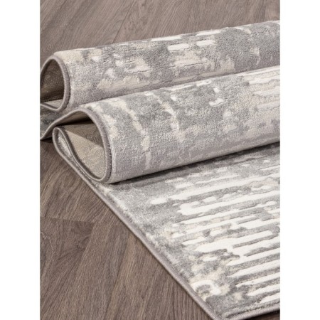 Rectangular carpet Merinos Atlantis, size 120x170 cm, Cream-Gray color-1