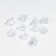 A plug for the icon, d = 1.1 cm, (set 10 pcs.), The color is transparent