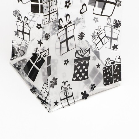 Package with a hard bottom of 14 x 14 x 45 Silver "Gifts"-3