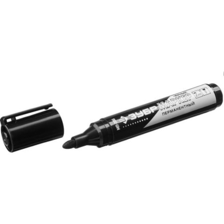 Marker permanent bison professional 06322-2, pointed, black, 2 mm-2