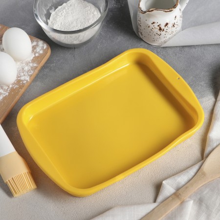 Baking uniform "rectangle", silicone, 27 × 18 cm, color mix-1