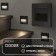 DK3050-BK built-in lamp ODDER, IP20, 1W, LED 3000K, black, plastic