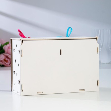Box for money "on newborns", pink blue, team, 27.5*12.5*19-1