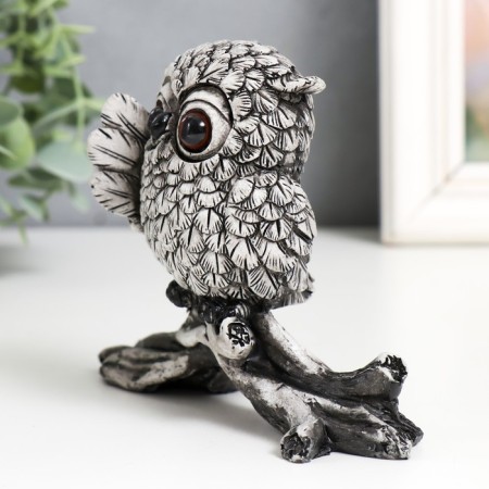 Polystone souvenir "Little Eye with big eyes on the branch" 13x4x10 cm-3