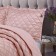 A set with a "Paola" bedspread, size 240x260 cm, 50x70 cm - 2 pcs, color ash rose
