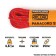 Paracord 550 reflective, nylon, red, d - 4 mm, 10 m