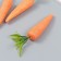 Easter decor "Carrots with golden sparkles" Set 3 pcs 12 cm 3x3x19 cm