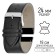Watch strap, male, 24 mm, harness 75 mm, larynx 115 mm, genuine leather, black