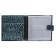 Businessman on the button, 18 sheets, the color is turquoise