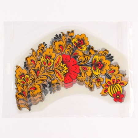 Thermalrotransfer "Khokhloma Flowers", 31 x 22.5 cm, set 10 pcs.-1