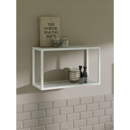 Hinged shelf 600, 600x250x360, white Muar/Metropolitan Gray