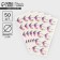 Stickers for business "Thank you", flowers, 50 pcs, 2 x 2 cm