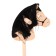 Toy "Horse on a stick" with hair, length: 100 cm
