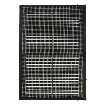 Ventilation grate "Vento" 1724V, 170x240 mm, with a grid, inexhaustible, graphite-2