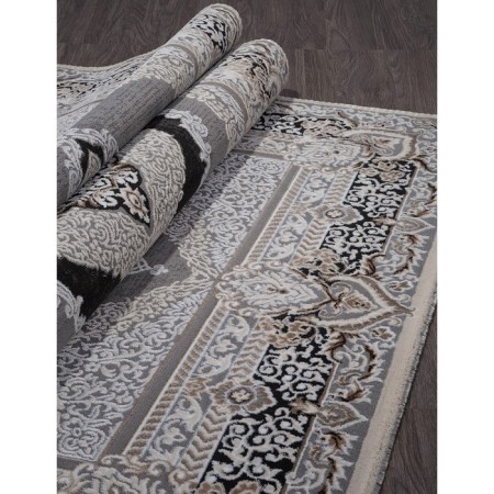 Rectangular carpet Karmen Hali Panama, size 78x150 cm, color Grey/Brown-1