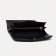 Women's wallet on the button, black color