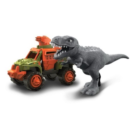 Set of Nikko Snap’n Play Game "Gray Tyrannosaur VS Military Intelligence", with a dinosaur