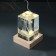 Souvenir glass backlight "Rectangle. Lighthouse" stand wood, USB 7x7x10