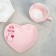 Ceramic gift set “I love”: a mug of 120 ml, a saucer, a pink color