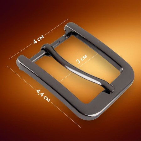 A belt buckle, 4 × 4.4 cm, 30 mm, black nickel color-1