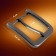 A belt buckle, 4 × 4.4 cm, 30 mm, black nickel color