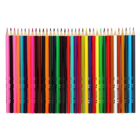Pencils of 36 colors, Devente Trio Mega Soft, three -sided case, 4m, 3 mm, metal gift box-3