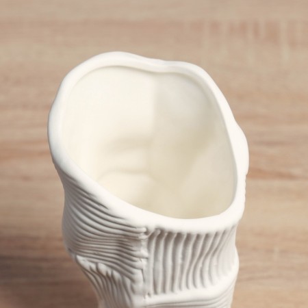 VAZA Ceramics Terence "D-11 cm, h-19.5 cm, white-3