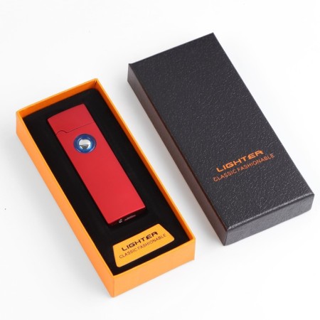 Electronic lighter, USB, spiral, 2.5 x 8 cm, red-4