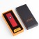 Electronic lighter, USB, spiral, 2.5 x 8 cm, red